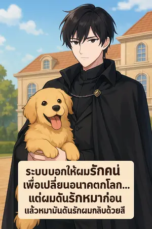 ปกนิยาย ระบบบอกให้ผมรักคนเพื่อเปลี่ยนอนาคตโลก… แต่ผมดันรักหมาก่อน