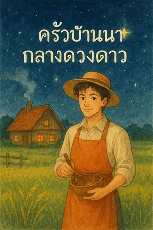 ปกนิยาย ครัวบ้านนากลางดวงดาว