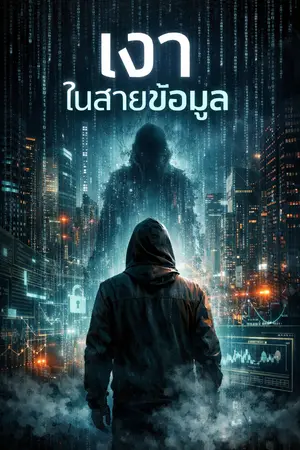 ปกนิยาย เงาในสายข้อมูล