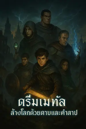 ปกนิยาย ล้างโลกด้วยดาบและคำสาป
