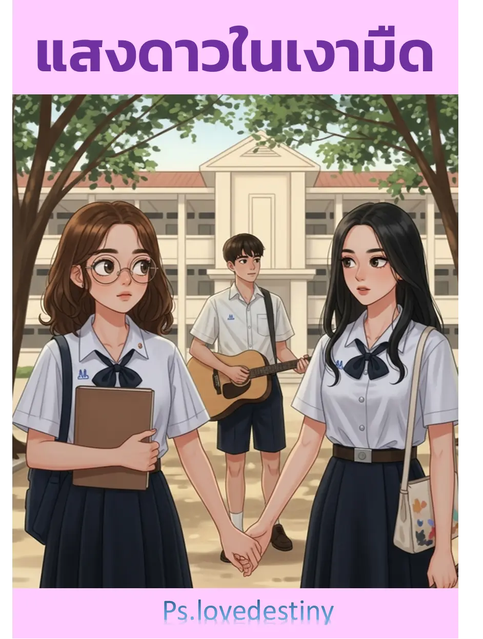 ปกนิยาย แสงดาวในเงามืด