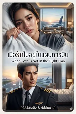 ปกนิยาย เมื่อรักไม่อยู่ในแผนการบิน