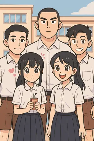 ปกนิยาย รักวุ่นๆของจริงใจภาคมอปลาย (Jingjai’s High School Love Drama)
