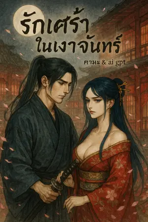 ปกนิยาย รักเศร้าในเงาจันทร์