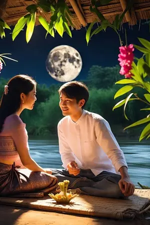 ปกนิยาย จากลา...ใต้แสงจันทร์ (ตอนที่ 3 ใต้เงาจันทร์...เธอคือเดือนเสี้ยว X