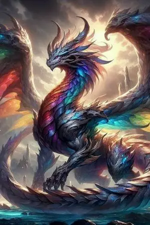 ปกนิยาย กำเนิดราชันมังกรธาตุศักดิ์สิทธิ์