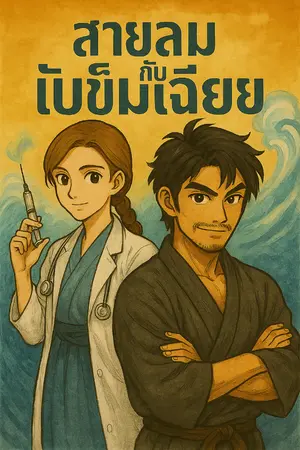 ปกนิยาย “หมัดข้ามศตวรรษ (Meiji Fist)” ภาค“สายลมกับเข็มฉีดยา: ตำนานของไอคิโดผู้ยิ้มเจ้าเล่ห์”