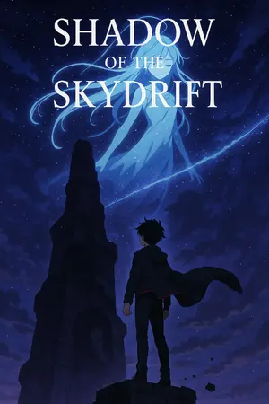 ปกนิยาย เงาแห่งฟากฟ้า (Shadow of the Skydrift)