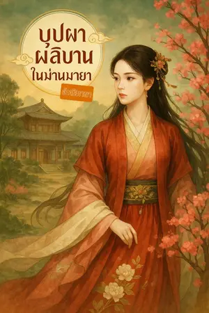 ปกนิยาย บุปผาผลิบานในม่านมายา