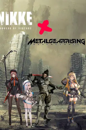 ปกนิยาย Metal Gear Rising Revengeance x Nikke Goddess Of Victory: The Blood Sword นักดาบโลหิส