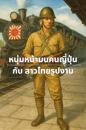 ปกนิยาย หนุ่มหน้ามนคนญี่ปุ่น กับ สาวไทยรูปงาม