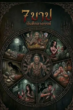 ปกนิยาย 7 บาป บันทึกอาถรรพ์
