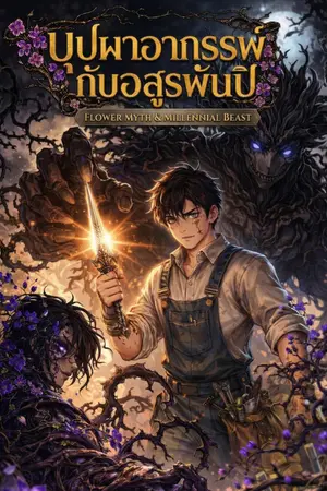 ปกนิยาย บุปผาอาถรรพ์กับอสูรพันปี