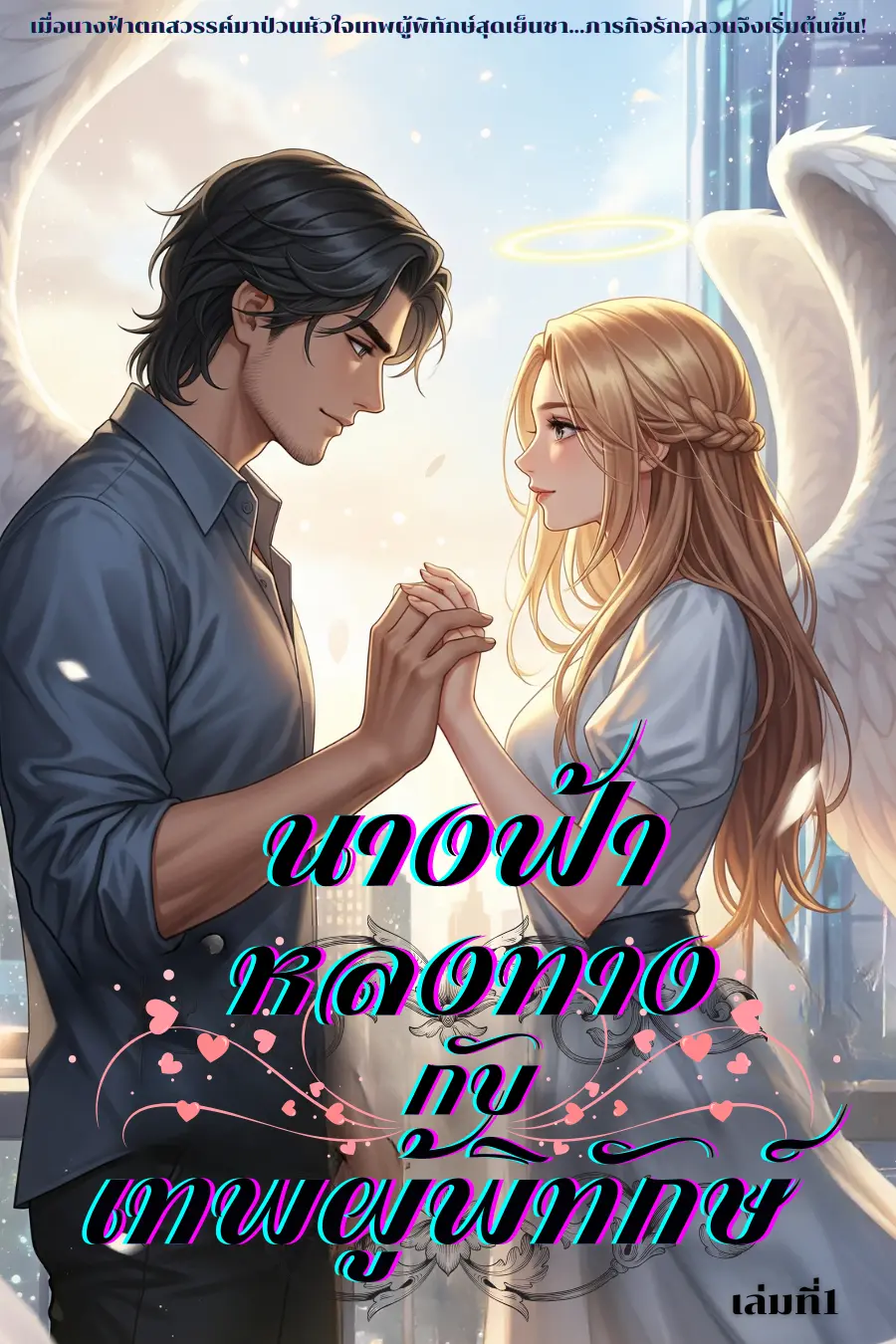 ปกนิยาย นางฟ้าหลงกับเทพผู้พิทักษ์