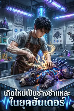 ปกนิยาย เกิดใหม่เป็นช่างชำแหละในยุคฮันเตอร์