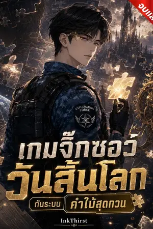 ปกนิยาย เกมจิ๊กซอว์วันสิ้นโลก กับระบบคำใบ้สุดกวน (นิยายแปล)