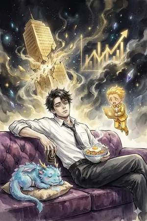 ปกนิยาย อย่ามาขัดจังหวะคนจะกินกะเพรา: มหากาพย์พนักงานปลดเกษียณที่ตบพระเจ้าตกสวรรค์มาล้างจาน