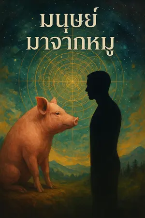 ปกนิยาย มนุษย์มาจากหมู: วิวัฒนาการทางเลือกที่ถูกลืม