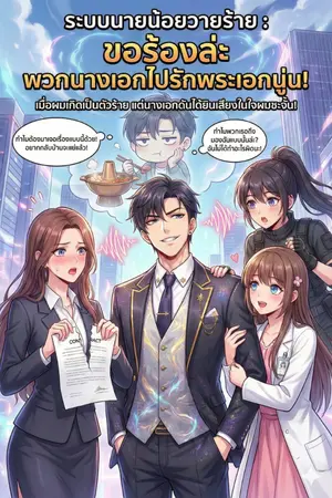 ปกนิยาย ระบบนายน้อยวายร้าย ขอร้องล่ะ พวกนางเอกไปรักพระเอกนู่น!