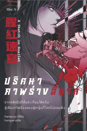 ปกนิยาย ปริศนาภาพร่างสีชาด