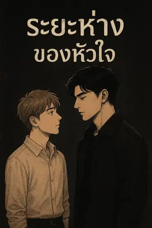ปกนิยาย “ระยะห่างของหัวใจ”