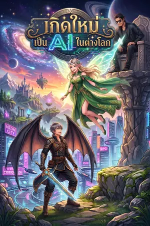ปกนิยาย เกิดใหม่เป็น AI ในต่างโลก