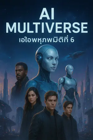 ปกนิยาย เอไอพหุภพมิติที่ 6 AI Multiverse