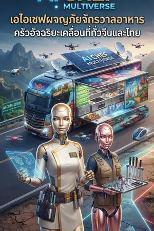 ปกนิยาย เอไอเชฟผจญภัยจักรวาลอาหาร ครัวอัจฉริยะเคลื่อนที่ทั่วจีนและไทย AI Chef Multiverse