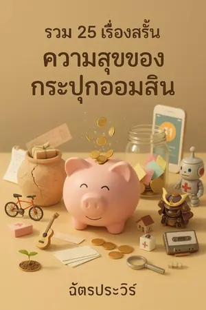 ปกนิยาย 25เรื่องสั้นความสุขของกระปุกออมสิน