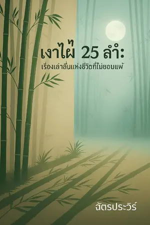 ปกนิยาย เงาไผ่25ลำ เรื่องเล่าแห่งชีวิตที่ไม่ยอมแพ้