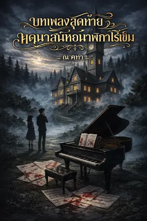 ปกนิยาย บทเพลงสุดท้าย ในคฤหาสน์หอนาฬิกาไร้เข็ม