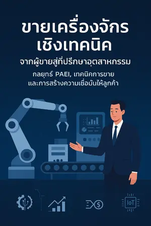 ปกนิยาย “ขายเครื่องจักรอย่างมืออาชีพ แนวทาง PAEI สำหรับพนักงานขายเทคนิค”