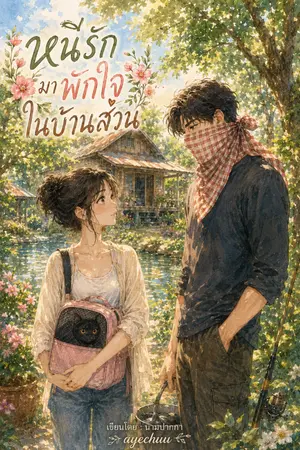 ปกนิยาย หนีรักมาพักใจ ในบ้านสวน