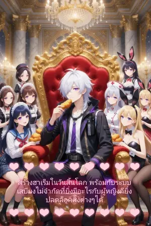 ปกนิยาย สร้างฮาเร็มในวันสิ้นโลก พร้อมกับระบบเสบียงไม่จำกัดที่ยิ่งมีอะไรกับผู้หญิงก็ยิ่งปลดล็อคสิ่งต่างๆได้
