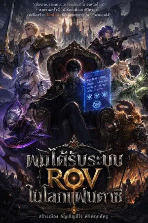 ปกนิยาย ผมได้รับระบบ ROV ในโลกแฟนตาซี