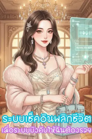 ปกนิยาย ระบบเช็คอินพลิกชีวิต เมื่อระบบบังคับให้ฉันต้องรวย