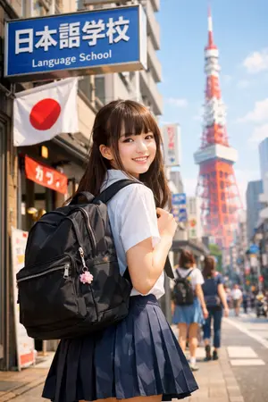 ปกนิยาย ไดอารี่ของนักเรียนภาษาญี่ปุ่น