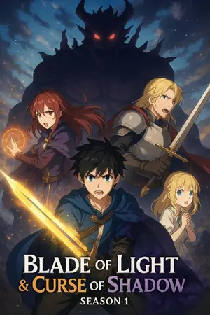 ปกนิยาย Blade of Light & Curse of Shadow