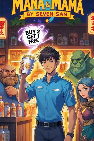 ปกนิยาย ร้านสะดวกซื้อต่างโลก: มานา & มาม่า