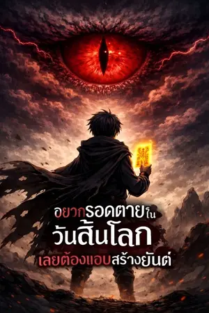 ปกนิยาย อยากรอดตายในวันสิ้นโลก เลยต้องแอบสร้างยันต์