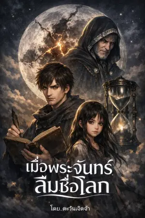 ปกนิยาย เมื่อพระจันทร์ลืมชื่อโลก