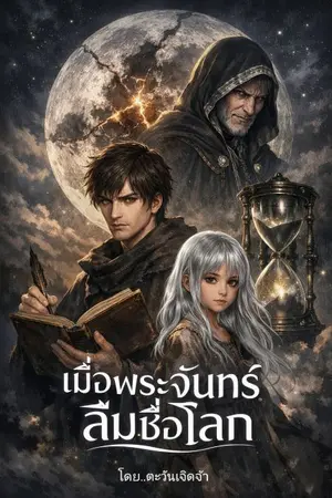 ปกนิยาย เมื่อพระจันทร์ลืมชื่อโลก