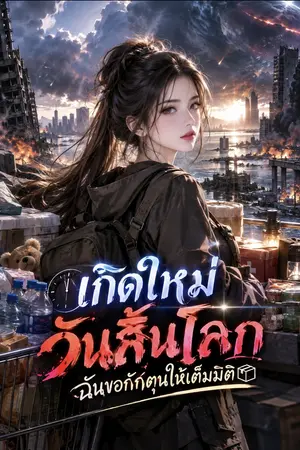 ปกนิยาย เกิดใหม่วันสิ้นโลก ฉันขอกักตุนให้เต็มมิติ