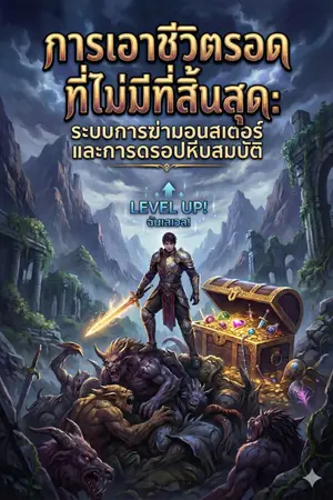 ปกนิยาย การเอาชีวิตรอดที่ไม่มีที่สิ้นสุด: ระบบการฆ่ามอนสเตอร์และการดรอปหีบสมบัติ
