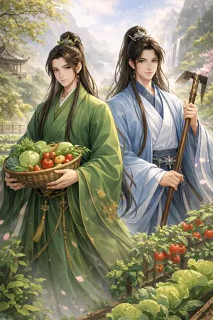 ปกนิยาย สวนวิญญาณของเสี่ยวหลิงกับท่านเซียนหน้าตาย