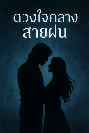 ปกนิยาย ดวงใจกลางสายฝน