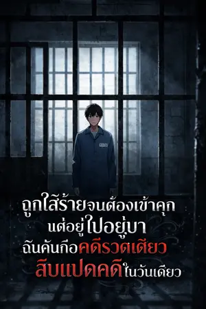 ปกนิยาย ถูกใส่ร้ายจนต้องเข้าคุก แต่อยู่ไปอยู่มา ฉันดันก่อคดีรวดเดียวสิบแปดคดีในวันเดียว
