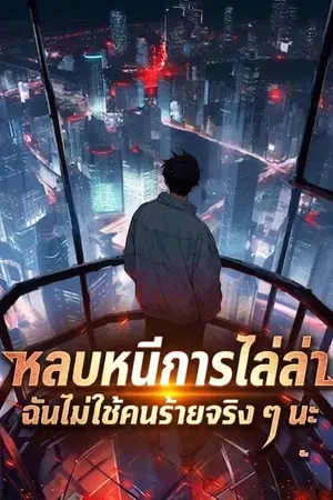 ปกนิยาย หลบหนีการไล่ล่า ฉันไม่ใช่คนร้ายจริง ๆ นะ