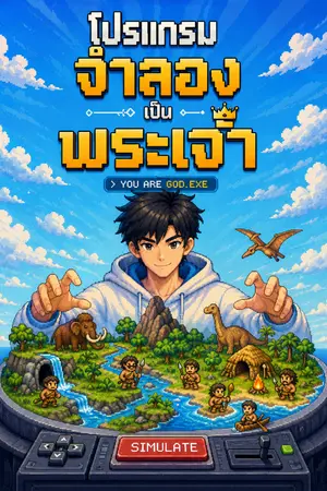 ปกนิยาย โปรแกรมจำลองเป็นพระเจ้า