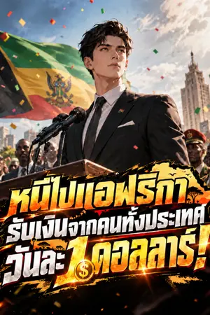 ปกนิยาย หนีไปแอฟริกา รับเงินจากคนทั้งประเทศวันละ 1 ดอลลาร์!